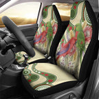 Australia Moluccan Eclectus Car Seat Cover Australian Native Flowers Indigenous Art - Aussie Hoodie