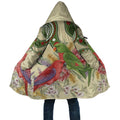 Australia Moluccan Eclectus Cloak Australian Native Flowers Indigenous Art - Aussie Hoodie