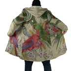 Australia Moluccan Eclectus Cloak Australian Native Flowers Indigenous Art - Aussie Hoodie