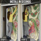 Australia Moluccan Eclectus Door Cover Australian Native Flowers Indigenous Art - Aussie Hoodie