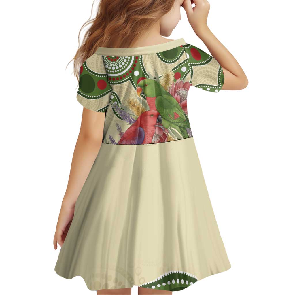 Australia Moluccan Eclectus Family Matching Summer Maxi Dress and Hawaiian Shirt Australian Native Flowers Indigenous Art - Aussie Hoodie