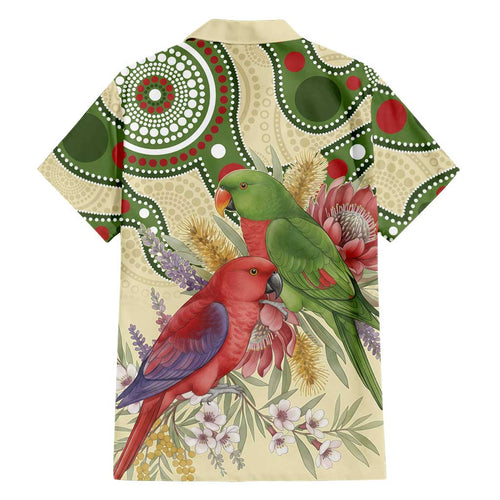 Australia Moluccan Eclectus Family Matching Summer Maxi Dress and Hawaiian Shirt Australian Native Flowers Indigenous Art - Aussie Hoodie