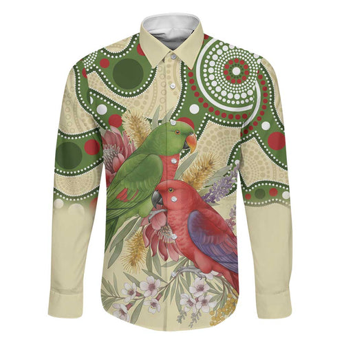 Australia Moluccan Eclectus Family Matching Summer Maxi Dress and Hawaiian Shirt Australian Native Flowers Indigenous Art - Aussie Hoodie
