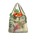 Australia Moluccan Eclectus Grocery Bag Australian Native Flowers Indigenous Art - Aussie Hoodie