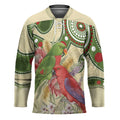 Australia Moluccan Eclectus Hockey Jersey Australian Native Flowers Indigenous Art - Aussie Hoodie