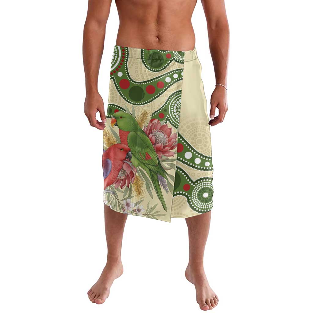 Australia Moluccan Eclectus Lavalava Australian Native Flowers Indigenous Art - Aussie Hoodie
