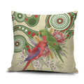 Australia Moluccan Eclectus Pillow Cover Australian Native Flowers Indigenous Art - Aussie Hoodie