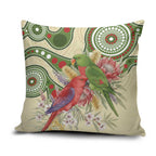 Australia Moluccan Eclectus Pillow Cover Australian Native Flowers Indigenous Art - Aussie Hoodie