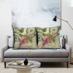 Australia Moluccan Eclectus Pillow Cover Australian Native Flowers Indigenous Art - Aussie Hoodie