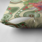 Australia Moluccan Eclectus Pillow Cover Australian Native Flowers Indigenous Art - Aussie Hoodie