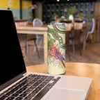 Australia Moluccan Eclectus Skinny Tumbler Australian Native Flowers Indigenous Art - Aussie Hoodie