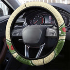 Australia Moluccan Eclectus Steering Wheel Cover Australian Native Flowers Indigenous Art - Aussie Hoodie