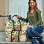 Australia Moluccan Eclectus Travel Bag Australian Native Flowers Indigenous Art - Aussie Hoodie