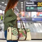 Australia Moluccan Eclectus Travel Bag Australian Native Flowers Indigenous Art - Aussie Hoodie