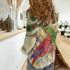 Australia Moluccan Eclectus Women Casual Shirt Australian Native Flowers Indigenous Art - Aussie Hoodie