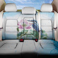 Australia Azure Kingfisher Back Car Seat Cover Ceyx Azureus Sacred Lotus Watercolor - Aussie Hoodie