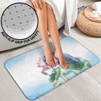 Australia Azure Kingfisher Bathroom Set Ceyx Azureus Sacred Lotus Watercolor - Aussie Hoodie