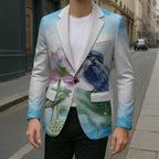 Australia Azure Kingfisher Blazer Ceyx Azureus Sacred Lotus Watercolor - Aussie Hoodie