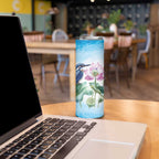 Australia Azure Kingfisher Skinny Tumbler Ceyx Azureus Sacred Lotus Watercolor - Aussie Hoodie