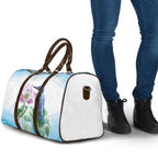 Australia Azure Kingfisher Travel Bag Ceyx Azureus Sacred Lotus Watercolor - Aussie Hoodie
