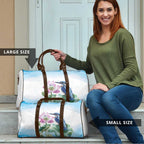 Australia Azure Kingfisher Travel Bag Ceyx Azureus Sacred Lotus Watercolor - Aussie Hoodie