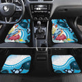 Australia Azure Kingfisher Car Mats Australian Native Flowers Indigenous Art - Aussie Hoodie