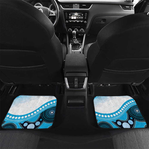 Australia Azure Kingfisher Car Mats Australian Native Flowers Indigenous Art - Aussie Hoodie
