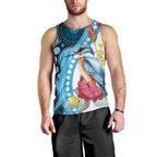 Australia Azure Kingfisher Men Tank Top Australian Native Flowers Indigenous Art - Aussie Hoodie