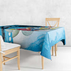 Australia Azure Kingfisher Tablecloth Australian Native Flowers Indigenous Art - Aussie Hoodie