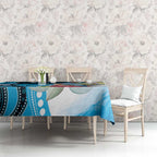 Australia Azure Kingfisher Tablecloth Australian Native Flowers Indigenous Art - Aussie Hoodie