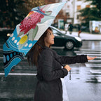 Australia Azure Kingfisher Umbrella Australian Native Flowers Indigenous Art - Aussie Hoodie