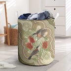 Australia Eastern Spinebill Laundry Basket Aussie Honeyeater Bottlebrush Indigenous Art - Aussie Hoodie