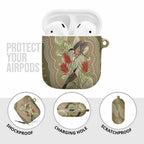 Australia Eastern Spinebill AirPods Case Aussie Honeyeater Bottlebrush Indigenous Art - Aussie Hoodie