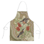 Australia Eastern Spinebill Apron Aussie Honeyeater Bottlebrush Indigenous Art - Aussie Hoodie