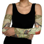 Australia Eastern Spinebill Arm Sleeves Aussie Honeyeater Bottlebrush Indigenous Art - Aussie Hoodie
