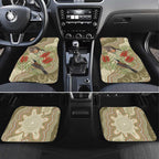 Australia Eastern Spinebill Car Mats Aussie Honeyeater Bottlebrush Indigenous Art - Aussie Hoodie