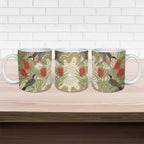 Australia Eastern Spinebill Ceramic Mug Aussie Honeyeater Bottlebrush Indigenous Art - Aussie Hoodie