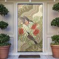 Australia Eastern Spinebill Door Cover Aussie Honeyeater Bottlebrush Indigenous Art - Aussie Hoodie