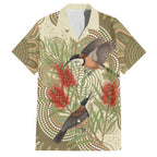 Australia Eastern Spinebill Family Matching Mermaid Dress and Hawaiian Shirt Aussie Honeyeater Bottlebrush Indigenous Art - Aussie Hoodie
