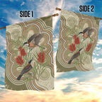 Australia Eastern Spinebill Garden Flag Aussie Honeyeater Bottlebrush Indigenous Art - Aussie Hoodie