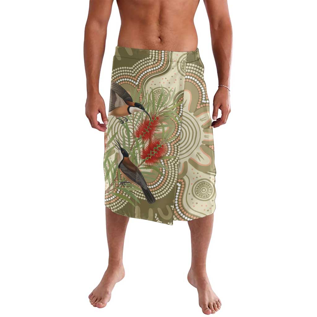 Australia Eastern Spinebill Lavalava Aussie Honeyeater Bottlebrush Indigenous Art - Aussie Hoodie