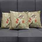 Australia Eastern Spinebill Pillow Cover Aussie Honeyeater Bottlebrush Indigenous Art - Aussie Hoodie
