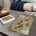 Australia Eastern Spinebill Puzzle Aussie Honeyeater Bottlebrush Indigenous Art - Aussie Hoodie