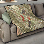 Australia Eastern Spinebill Quilt Aussie Honeyeater Bottlebrush Indigenous Art - Aussie Hoodie
