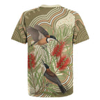 Australia Eastern Spinebill Rugby Jersey Aussie Honeyeater Bottlebrush Indigenous Art - Aussie Hoodie