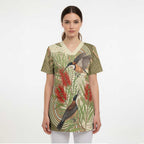 Australia Eastern Spinebill Scrub Top Aussie Honeyeater Bottlebrush Indigenous Art - Aussie Hoodie