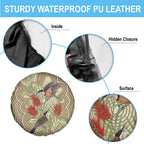 Australia Eastern Spinebill Spare Tire Cover Aussie Honeyeater Bottlebrush Indigenous Art - Aussie Hoodie