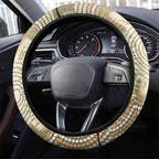 Australia Eastern Spinebill Steering Wheel Cover Aussie Honeyeater Bottlebrush Indigenous Art - Aussie Hoodie