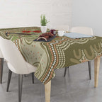 Australia Eastern Spinebill Tablecloth Aussie Honeyeater Bottlebrush Indigenous Art - Aussie Hoodie