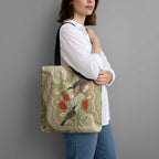 Australia Eastern Spinebill Tote Bag Aussie Honeyeater Bottlebrush Indigenous Art - Aussie Hoodie